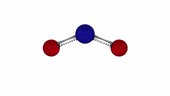 Nitrogen dioxide molecule, animation
