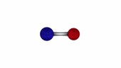 Nitric oxide molecule, animation