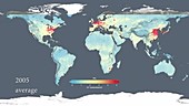 Global air quality, 2005-2014