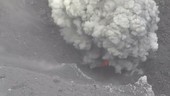 Ash venting and eruption at Dukono volcano