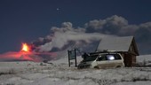 Kliuchevskoi volcano erupting, time-lapse