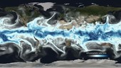 Global total precipitable water, animatio