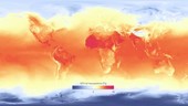 Global temperature forecast, animation