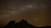 Milky Way over Kubu Island, timelapse
