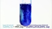 Ammonia added to copper II hydroxide