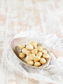 Macadamia nuts as an ingredient for vegan macadamia nut cheese