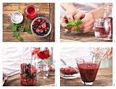 How to prepare a wild berry cocktail with cranberry