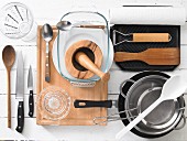 Assorted kitchen utensils