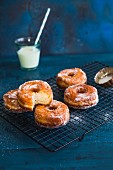 Doughnuts on a cooling rack