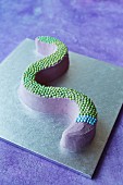 A snake cake for a children's party