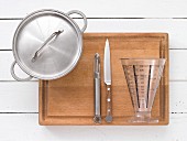 Kitchen utensils for preparing vegetable stew