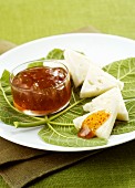 Pecorino cheese with fig compote