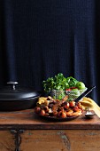 Garnelen-Süsskartoffel-Curry mit Limetten und Koriandergrün (Asien)