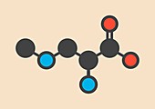 beta-Methylamino-L-alanine molecule