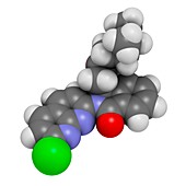 Pagoclone anxiolytic drug molecule