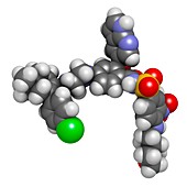 Venetoclax cancer drug molecule