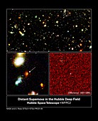 Supernova research,HST images