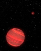 2M1207b exoplanet,illustration