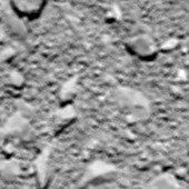 Impact area of Rosetta cometary probe