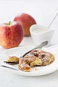 Apple fritters with cinnamon sugar