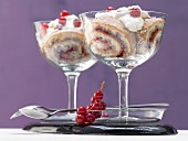 Charlotte royale with currant-champagne mousse