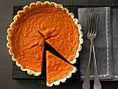 Sweet potato pie with maple syrup
