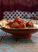 Meatballs with rice (North Africa)