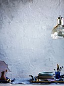 Cutlery and hanging light
