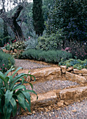 Stairs of natural stone