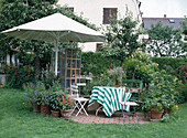 Seat in garden