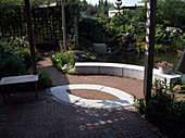 Terrace made of clinker pavers