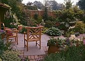 Seating area in the garden