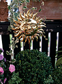 Sun as decoration on the balcony