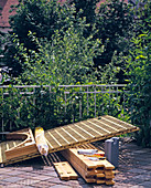 Terrasse mit Pergola (Fa.osmogard) Unaufgebaut