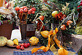 Autumn arrangement with wreath