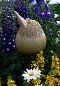 Garden ceramic bird