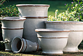 Glazed pots