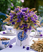 Centaurea (cornflower), wheat ears