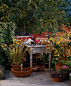 Balcony in the fall