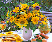 Helianthus / Sonnenblumen, Rudbeckia / Sonnenhut