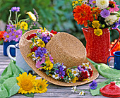 Strawflower wreaths with
