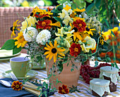 Tagetes / Studentenblumen, Rudbeckia / Sonnenhut