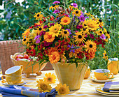 Calendula (Ringelblumen), Rudbeckia (Sonnenhut)