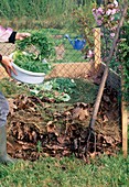 Add compost, vegetable waste to the compost