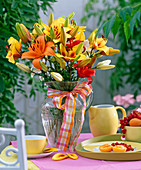 Lilium asiaticum (yellow, orange, red, white lilies)