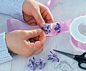 Ribbon with hyacinth flowers (1/2)
