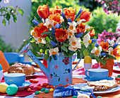 Bouquet with Tulipa (tulip), Narcissus (Narcissus), Muscari