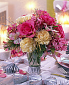 Bouquet of Rose, Dianthus, Pseudotsuga