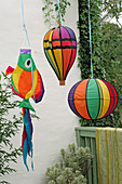 Colourful wind chimes