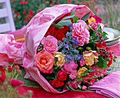 Bouquet of Pink (Roses), Borago (Borage), Origanum (Oregano)